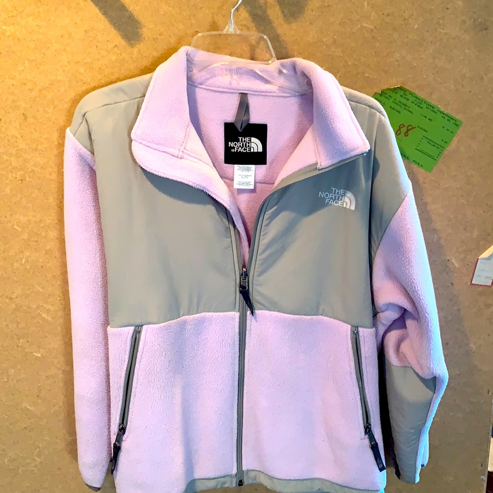 North Face youth XL purple fleece jacket